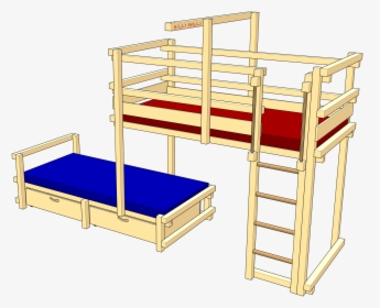 Bunk Bed Laterally Staggered - Bunk Bed, HD Png Download, Transparent PNG