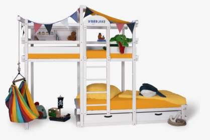 Bunk Bed White Amarillo 9   Data Image Https - Bunk Bed, HD Png Download, Transparent PNG