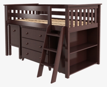Jackpot Kids Windsor 2 Twin Low Loft Bed With Dresser - Wood Twin Loft Bed With Storage, HD Png Download, Transparent PNG