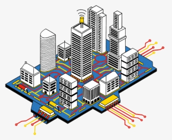 Smart Cities - Artificial Intelligence Smart City, HD Png Download, Transparent PNG