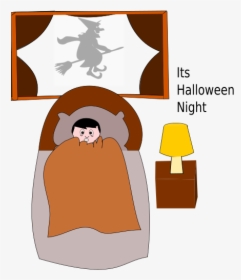 Halloween Night - Halloween Bed Clipart, HD Png Download, Transparent PNG