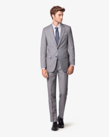 New Grey Wool Blend Suit - Traje Gris, HD Png Download, Transparent PNG