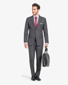 Business Suit Png -traje Gris Hombre Moreno, Hd Png - Coat Pant In Png, Transparent Png, Transparent PNG