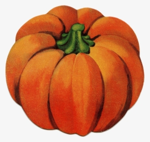 Pumpkin Vintage Halloween Clip Art Cute Little The - Vintage Pumpkin Clip Art, HD Png Download, Transparent PNG