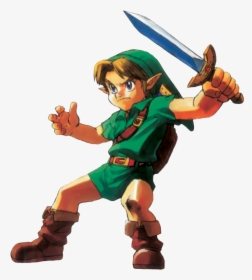 Young Link Ocarina Of Time - Ocarina Of Time Link Png, Transparent Png, Transparent PNG