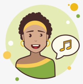 Short Hair Lady Music Icon - Girl Have Question Png, Transparent Png, Transparent PNG