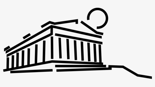 Vector Illustration Of Classical Greece Greek Temple - Parthenon, HD Png Download, Transparent PNG