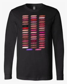 Lipsense 50 Shades Lip Color Swatches Canvas Tee Long - Transparent Background Ugly Sweater Png, Png Download, Transparent PNG