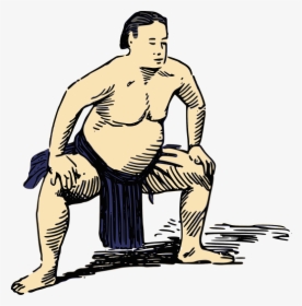Sumo Wrestlers Soup Drawing, HD Png Download, Transparent PNG