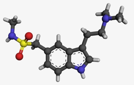 Sumatriptan 3d Ball And Stick - Serotonin Chemical Structure 3d, HD Png Download, Transparent PNG