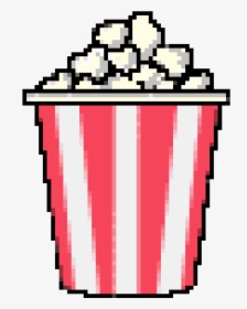 #cutie #pixel #pixels #popcorn #palomitas #cinema #kawaii - Popcorn Pixel Art, HD Png Download, Transparent PNG
