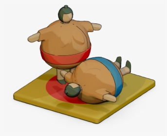 Cartoon Clipart , Png Download - Sumo Wrestler Cartoon, Transparent Png, Transparent PNG
