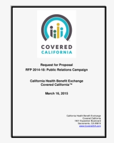 Public Relations Campaign Proposal Main Image , Png - Covered California, Transparent Png, Transparent PNG