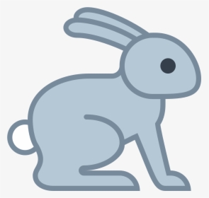 Easter Bunny Running Rabbit To The End Free Raising - Rabbit Icon Png Flat, Transparent Png, Transparent PNG