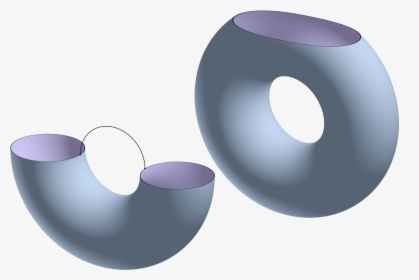 3d-cylinder With Handle And Torus With Hole - 3d Hole Png, Transparent Png, Transparent PNG