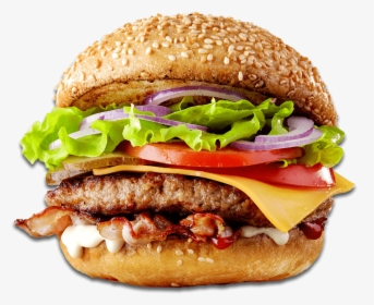 Wings Avenue-hamburguesas - Hamburger With White Background, HD Png Download, Transparent PNG