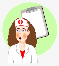Enfermera, Salud, Hospital, Medicina, Tratamiento - Cartoon, HD Png Download, Transparent PNG
