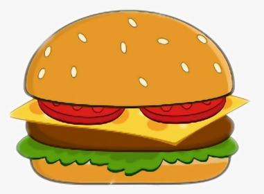 #hamburguesa #burger - Cartoon Burger With Face, HD Png Download, Transparent PNG