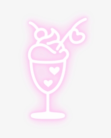 #neon #licuado #icecream - Milk Shake Neon Gif, HD Png Download, Transparent PNG