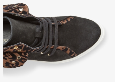 Flat Lace-up Charlotte Sneaker In Black Suede Coffee - Hiking Shoe, HD Png Download, Transparent PNG