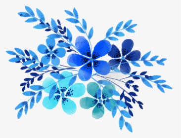 Acuarela De Flores, Acuarela, Flor, Florales, Diseño - Flores Acuarela Azules Png, Transparent Png, Transparent PNG