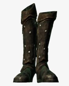 Leatherbootsofsneaking - Skyrim Leather Boots, HD Png Download, Transparent PNG