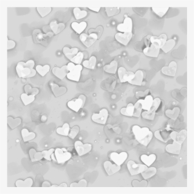 #hearts #confetti #filter #blackandwhite #sticker - Heart, HD Png Download, Transparent PNG