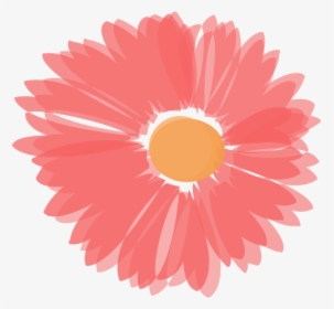 Coral And Orange Flower Svg Clip Arts - Orange And Pink Flower Clip Art, HD Png Download, Transparent PNG