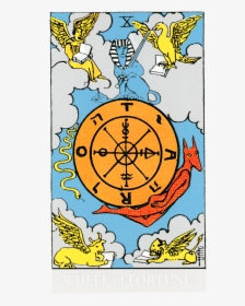 The Wheel Of Fortune Rws - Tarot Soul Card Wheel Of Fortune, HD Png Download, Transparent PNG