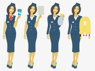 Cabin Crew Safety Cartoon, HD Png Download, Transparent PNG