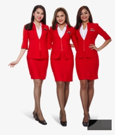 Transparent Flight Attendant Png - Air Asia Flight Attendance Png, Png Download, Transparent PNG