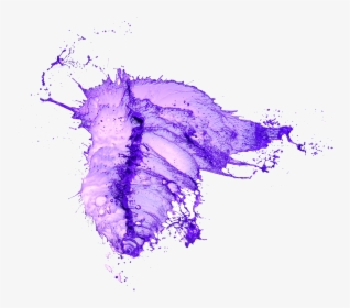 Transparent Purple Watercolor Splash Png - Purple Water Splash Png, Png Download, Transparent PNG