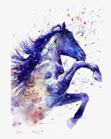 Watercolor Animals Horse, HD Png Download, Transparent PNG