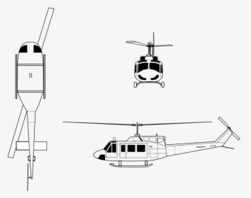 Huey Helicopter Drawing, HD Png Download, Transparent PNG