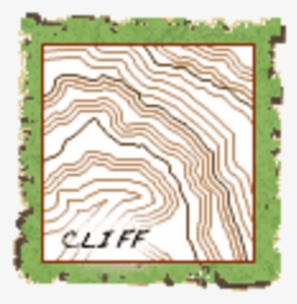 Cliff - Swales Shown On A Topographic Map, HD Png Download, Transparent PNG