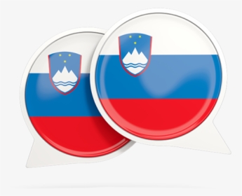 Round Chat Icon - Slovenia Flag, HD Png Download, Transparent PNG