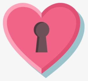 Locked Pink Heart Png Image - Heart, Transparent Png, Transparent PNG