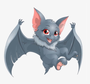 Full Size Of Bat Drawing Template Cute Batgirl An - Bat Cartoon Png, Transparent Png, Transparent PNG