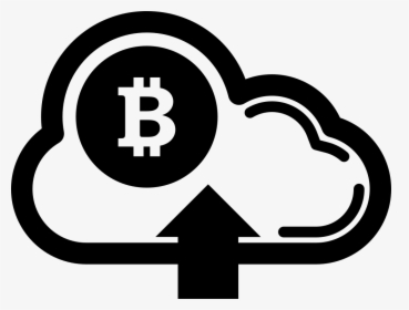 Bitcoin On Cloud With Up Arrow Symbol - Bitcoin, HD Png Download, Transparent PNG