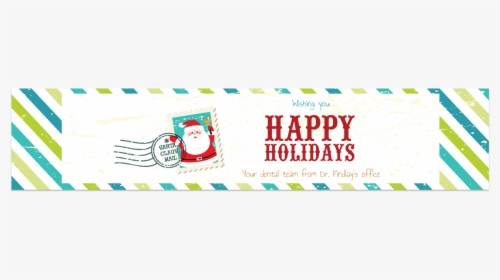 Christmas Water Bottle Label With A Holiday Font - Santa Claus, HD Png Download, Transparent PNG