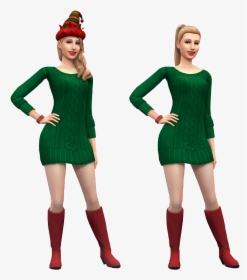 Sims 4 Christmas Sim, HD Png Download, Transparent PNG