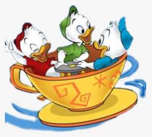 #disney #huey #dewey #louie #teacup #amusementride - Disney Huey Dewey And Louie, HD Png Download, Transparent PNG