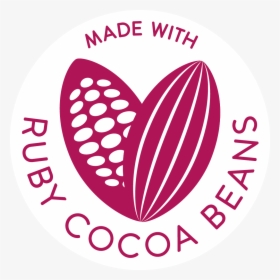 Made With Ruby Cacao Beans - Heart, HD Png Download, Transparent PNG