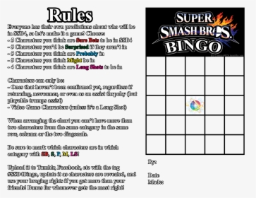 The Ssb4 Rules And Template - Join Friends In Smash 3ds, HD Png Download, Transparent PNG