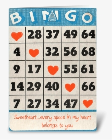 Bingo Love Greeting Card - Bingo Clip Art, HD Png Download, Transparent PNG