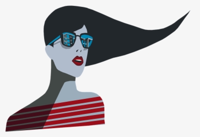 Woman, Street Art, Art, Girl, Stylish, Sunglasses - Png Art Girl, Transparent Png, Transparent PNG