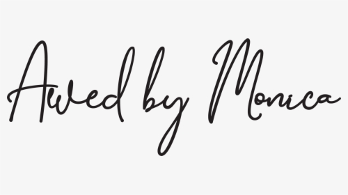 Awed By Monica - Calligraphy, HD Png Download, Transparent PNG