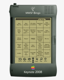 Macworld San Francisco 2008 Keynote Bingo Card, HD Png Download, Transparent PNG