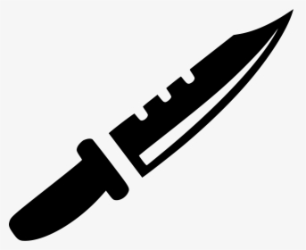 Knife - Knife Black And White Png, Transparent Png, Transparent PNG