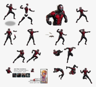Download Ant Man Png Pic - Marvel Avengers Alliance Ios Sprite, Transparent Png, Transparent PNG